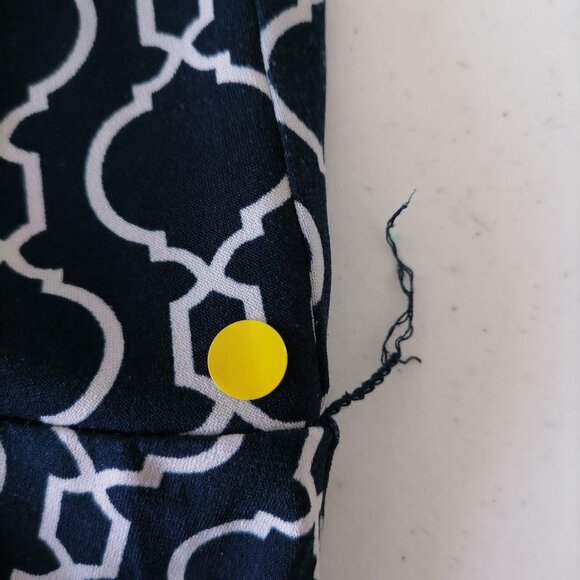 Charter Club Womens Blue Geometric Print Old Money Fit & Flare Dress Size 1X - Picture 5 of 8